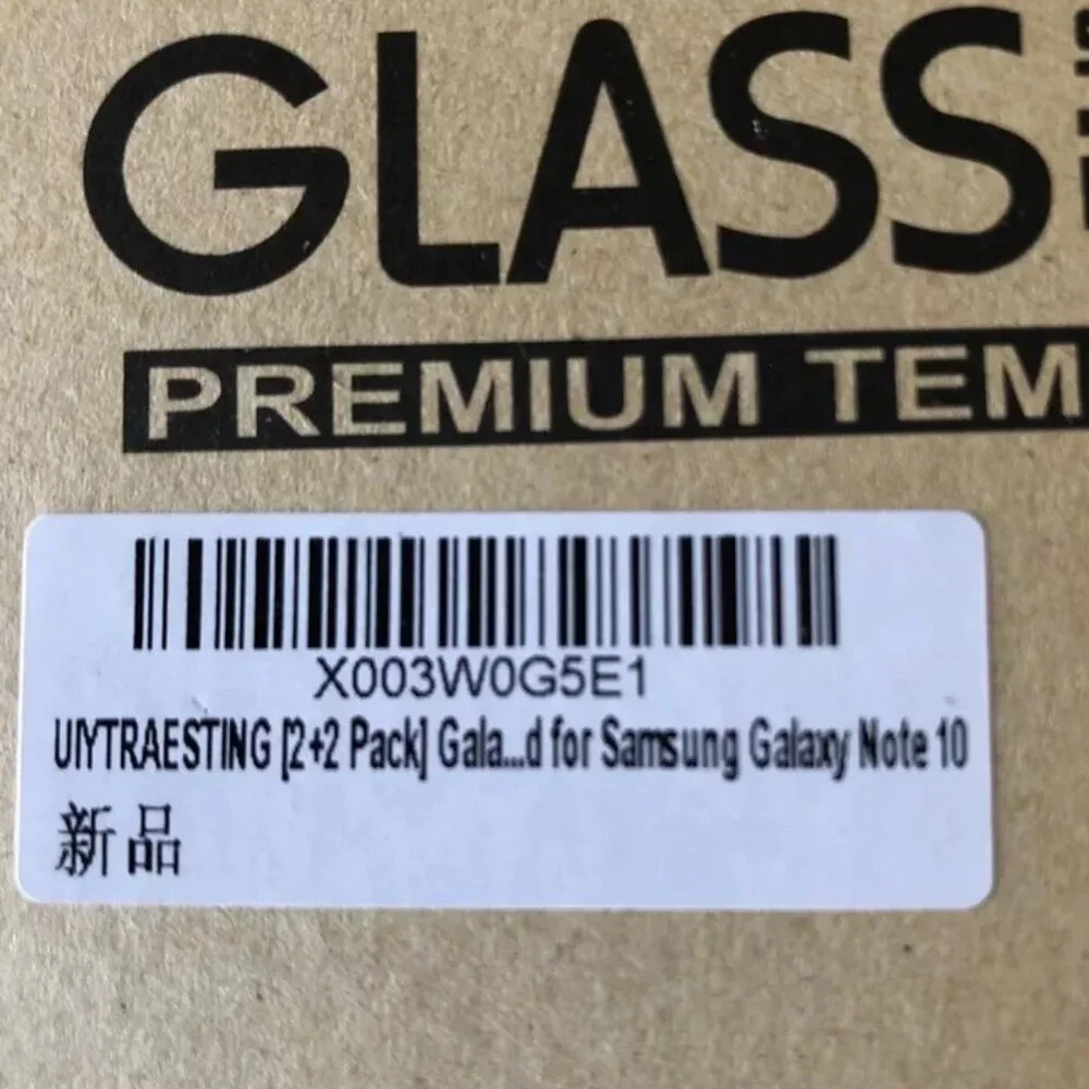2+2 Glass Screen Pro Screen & Camera Lens Protector for Samsung Galaxy Note 10